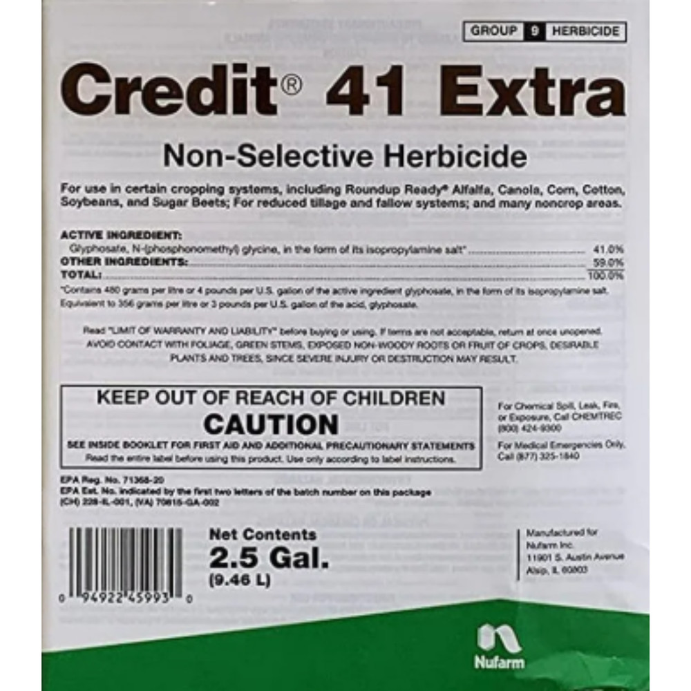 Credit 41 Extra Herbicide 2.5 gallons