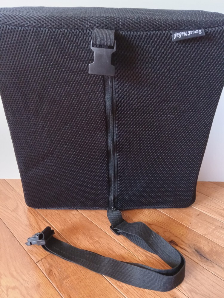 Memory Foam Lumbar Support Cushion with Adjustable Strap by Sweet Relief
