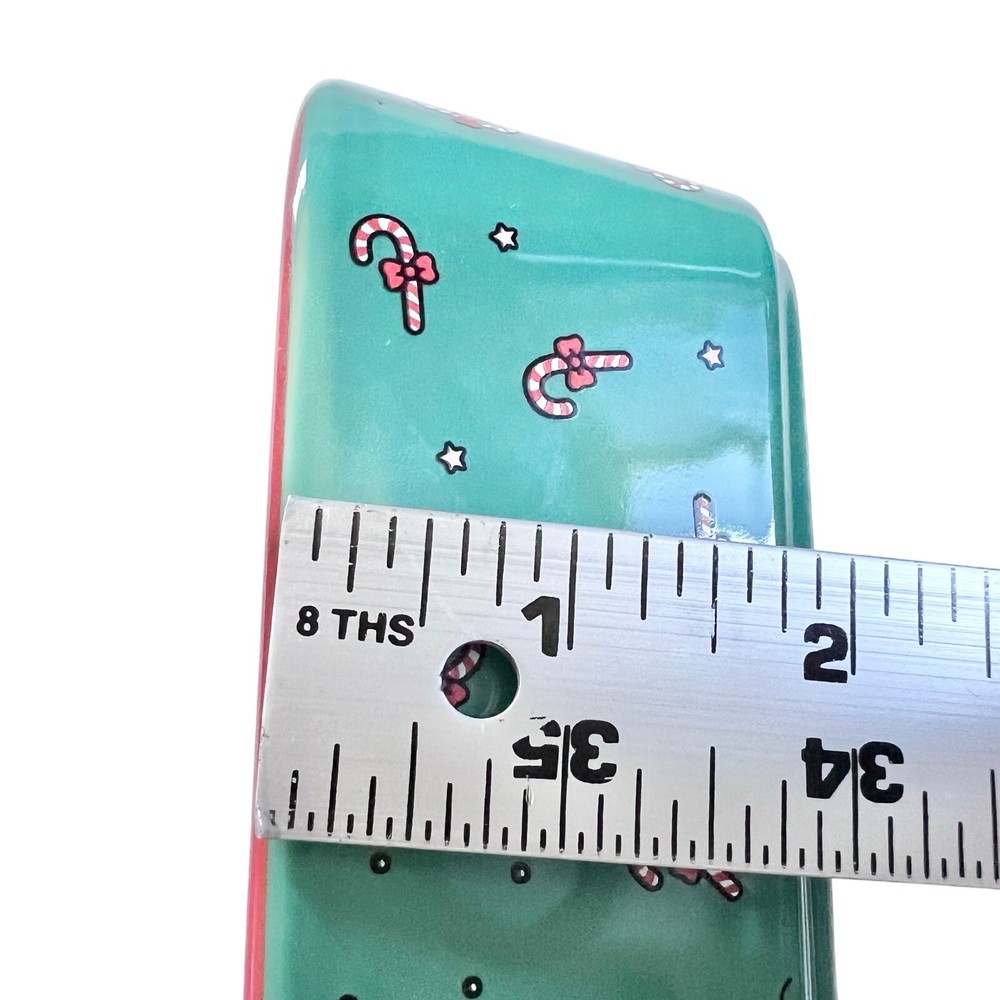 Hello Kitty Square Baking Pan 9" Christmas Snowman Ceramic Casserole Bakeware