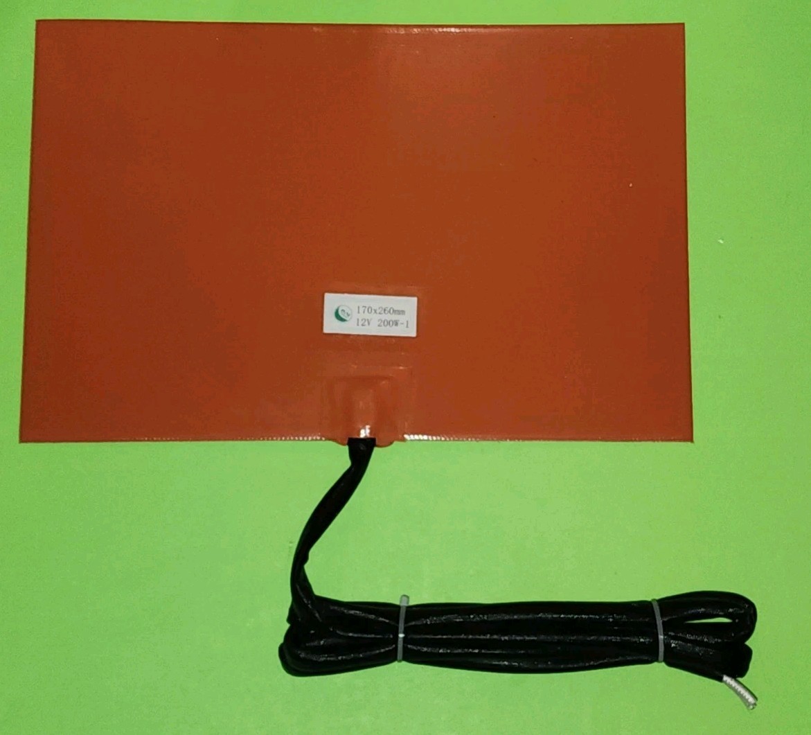 200 Watt 12 Volt Silicone Fuel Tank / Oil Pan Heater Duramax Diesel 3M Adhesive