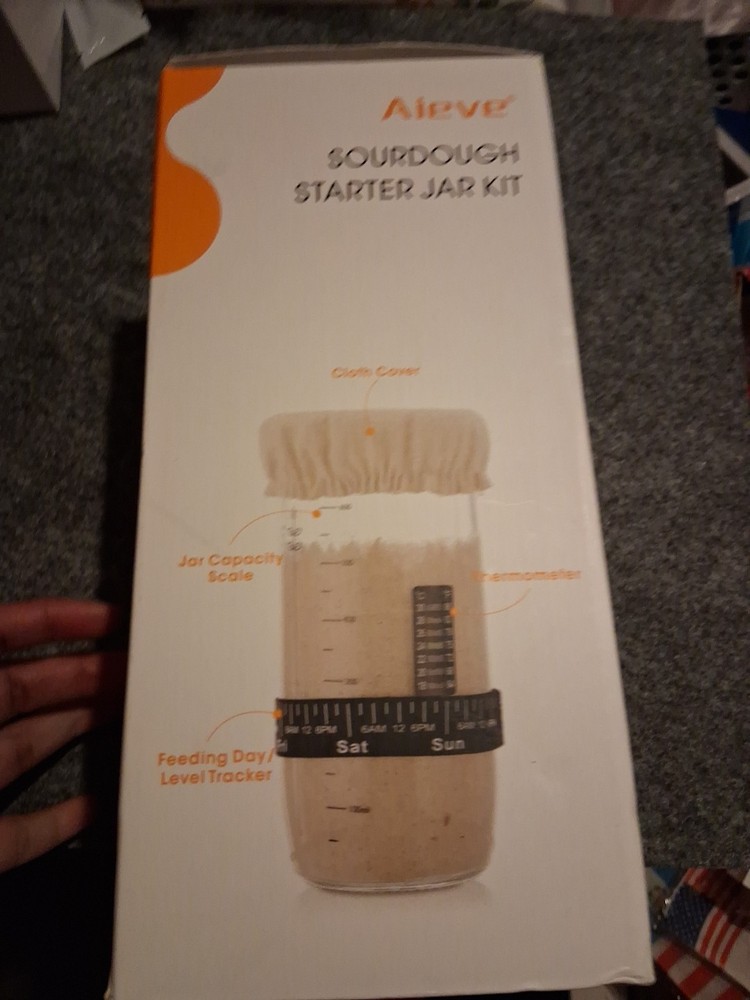 Aieve Sourdough Bread Starter Jar Kit