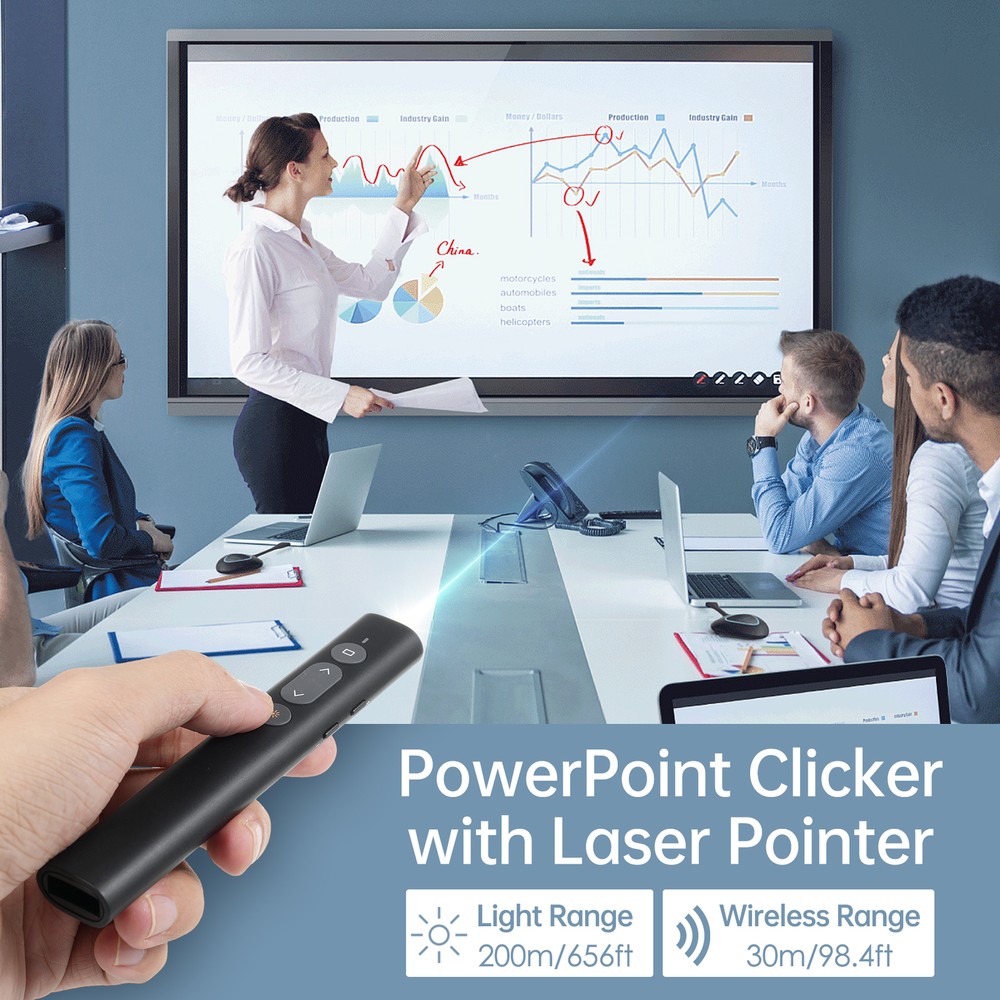 Bisofice Presentation Pointer for PowerPoint PPT Clicker with B2S9