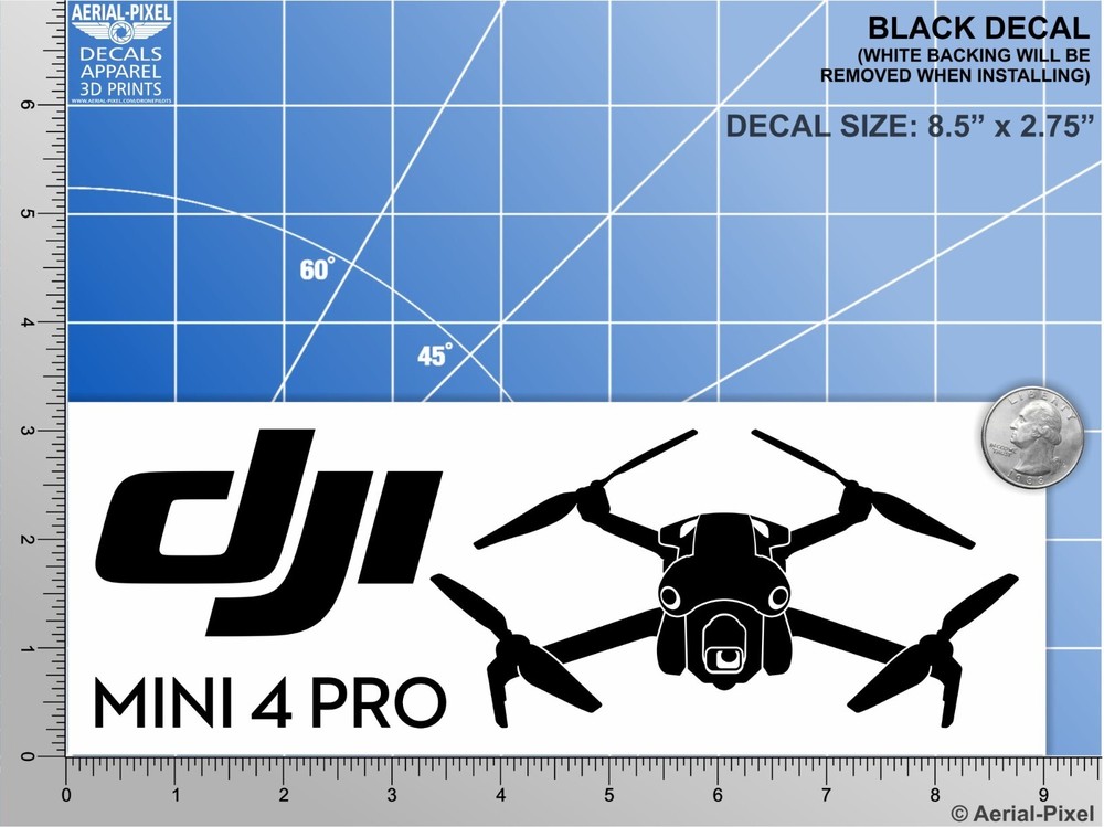 DJI Mini 4 Pro Window / Case Decal Drone Sticker