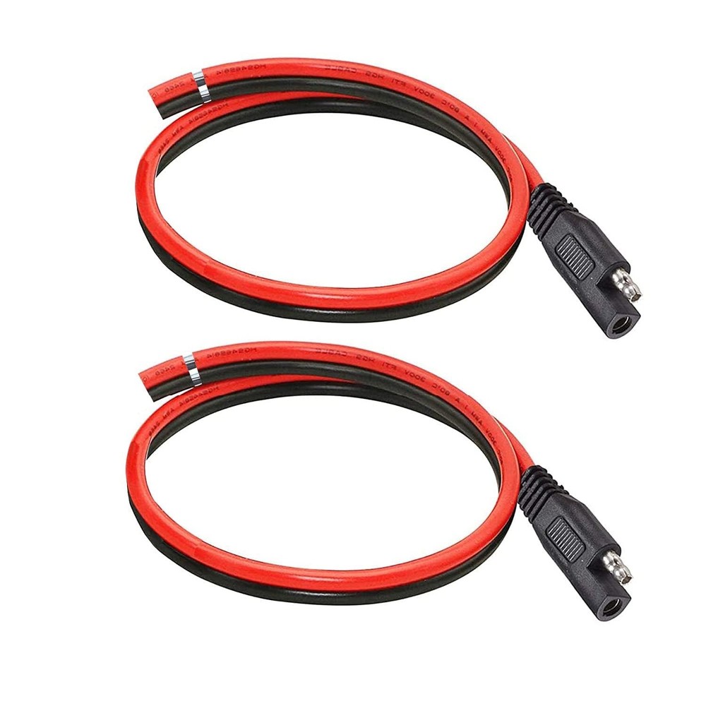 12AWG SAE Connector,SAE Extension Cable,Solar Panel Plug with 1FT Quick Conne...