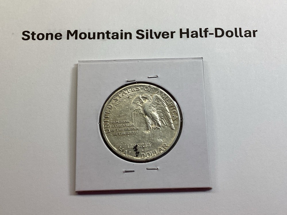 1925 Stone Mountain 90% Silver Commemorative Half-Dollar 110725 10dk