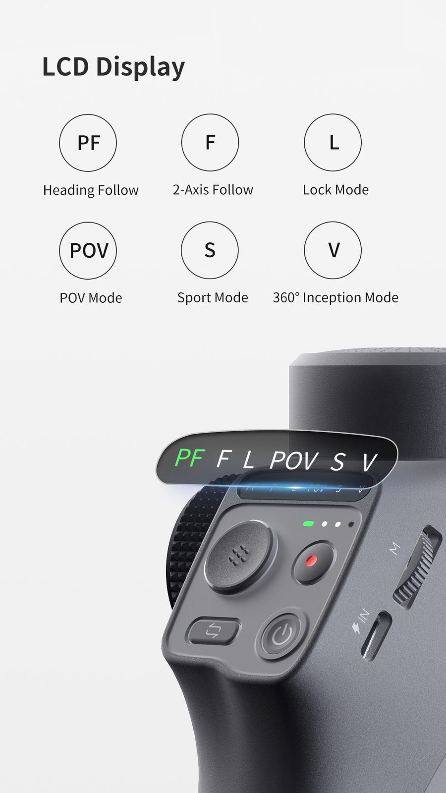 TOALLIN 3-Axis Smartphone Gimbal Stabilizer with AI Tracking for iPhone/Android