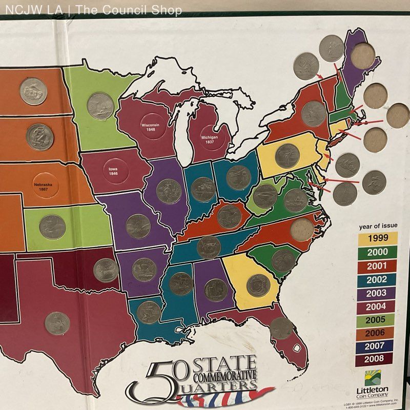 Lot of 36 Commemorative State Quarters