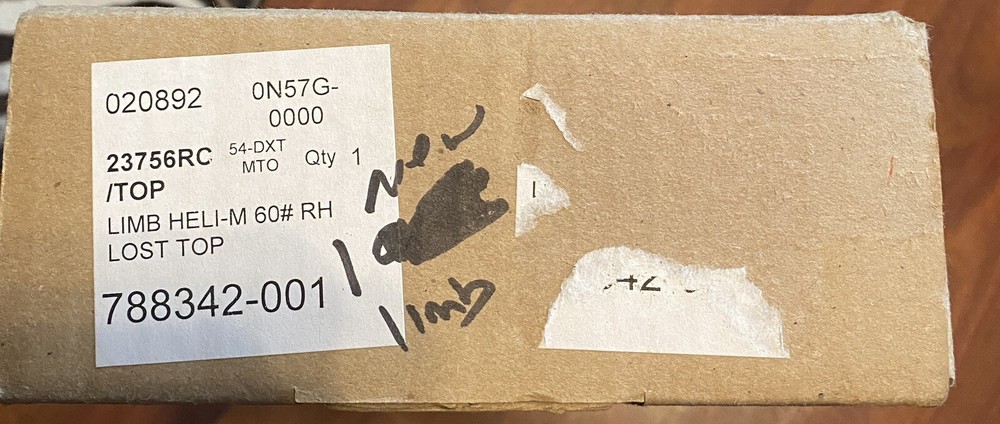 New Mathews Helim 60# Top LIMB Lost Camo With String Suppressor