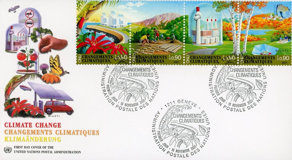United Nations Geneva 383a FDC Climate Change