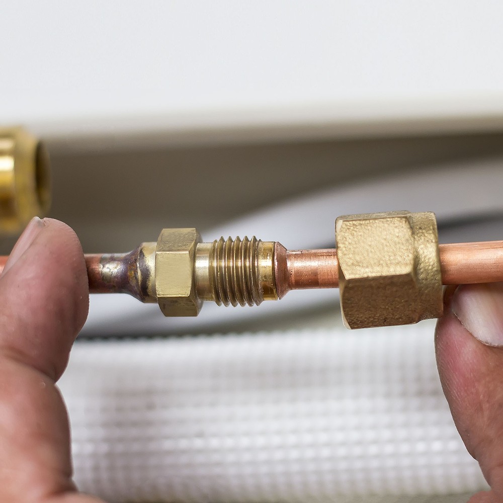 1/4" Brass Compression Nut,50Pcs Brass Compression Fitting Plumbing System