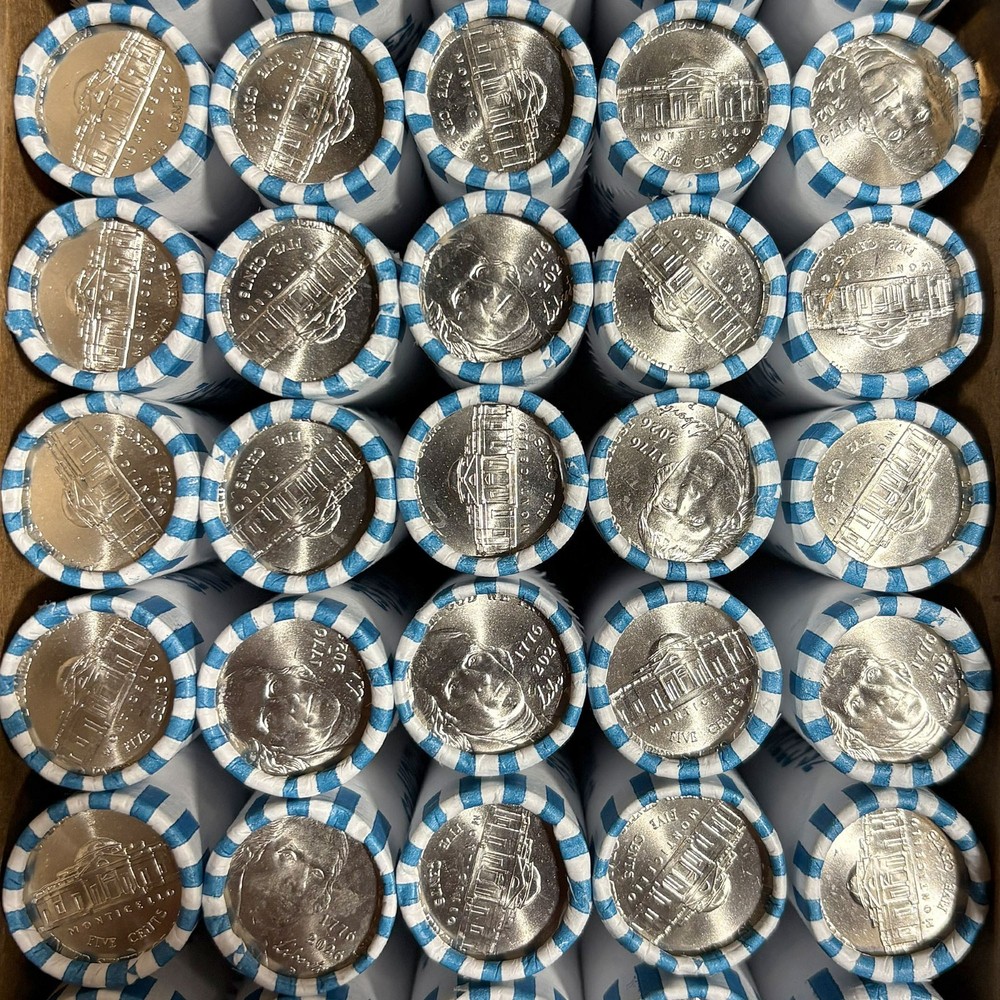 2026 Jefferson Nickel Uncirculated Rolls, P & D Mints, America 250