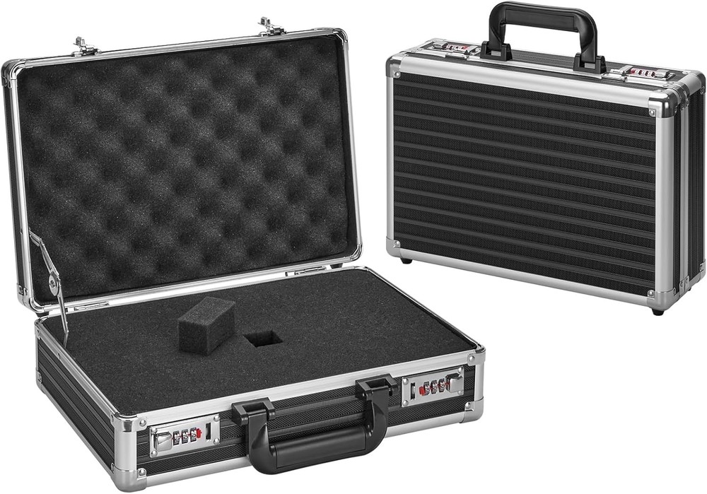 Security Lock Boxes 16.9 x 12.2 x 6.3 Inch Large Portable Locking Storage Totes