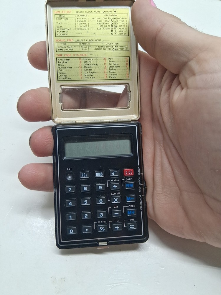 1980's Sharp ElsiMate CT-500 calculator, clock, stopwatch