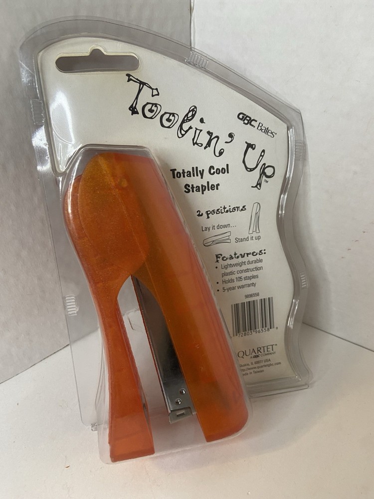 GBC Tooling Up Totally Cool Orange Stapler