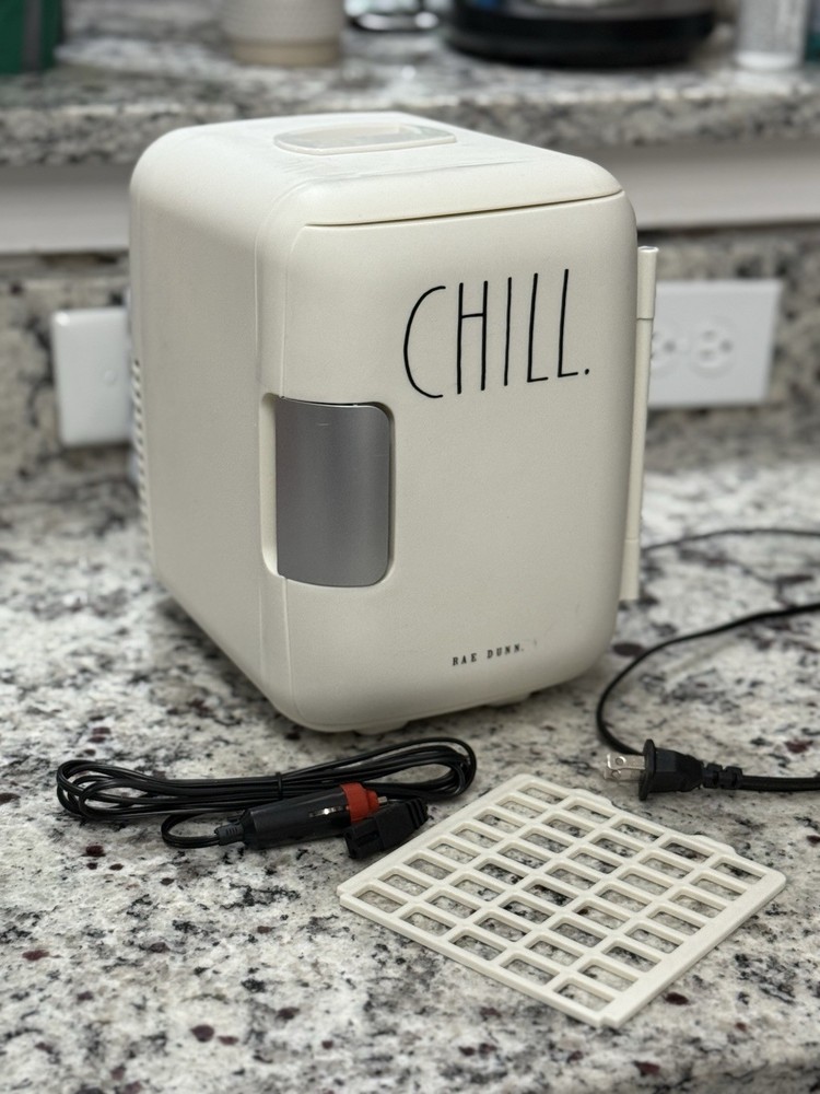 Rae Dunn Mini Fridge “CHILL” – Cooler & Warmer
