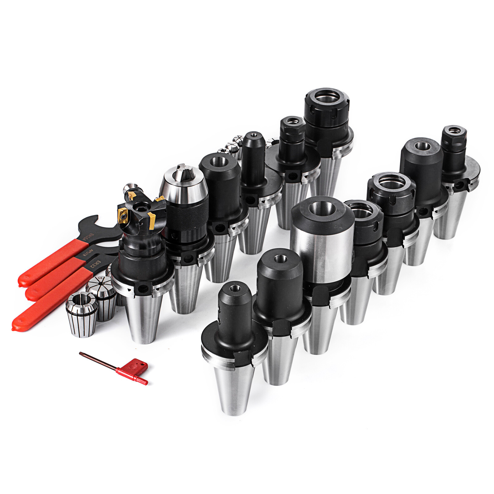 CAT 40 Tooling Kit for Haas Fadal CNC Mill-ER Chuck Collet Holder ER32/16