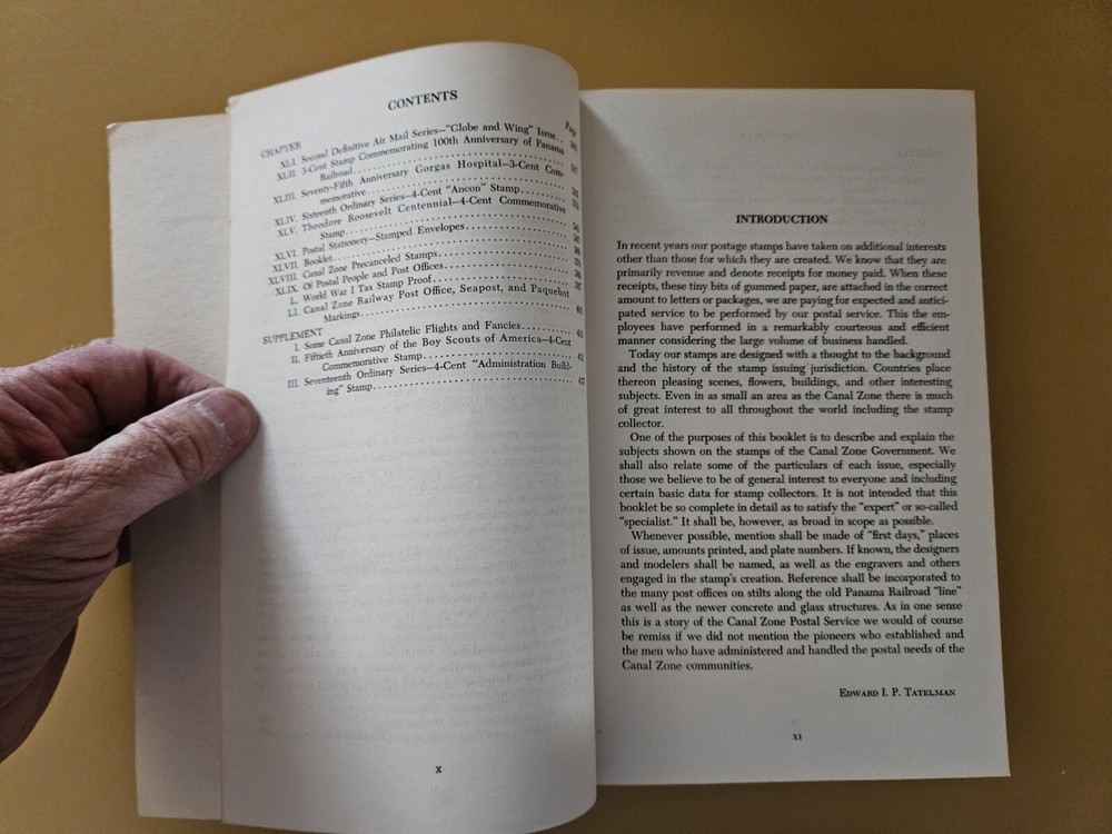 Canal Zone Postage Stamps, (1961 paperback)