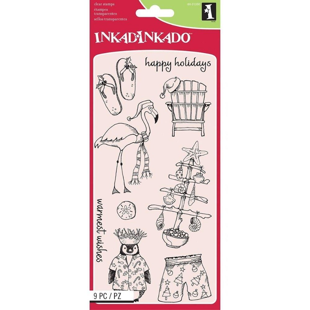 CLEAR ON CLEAR STAMP-WARM WISH