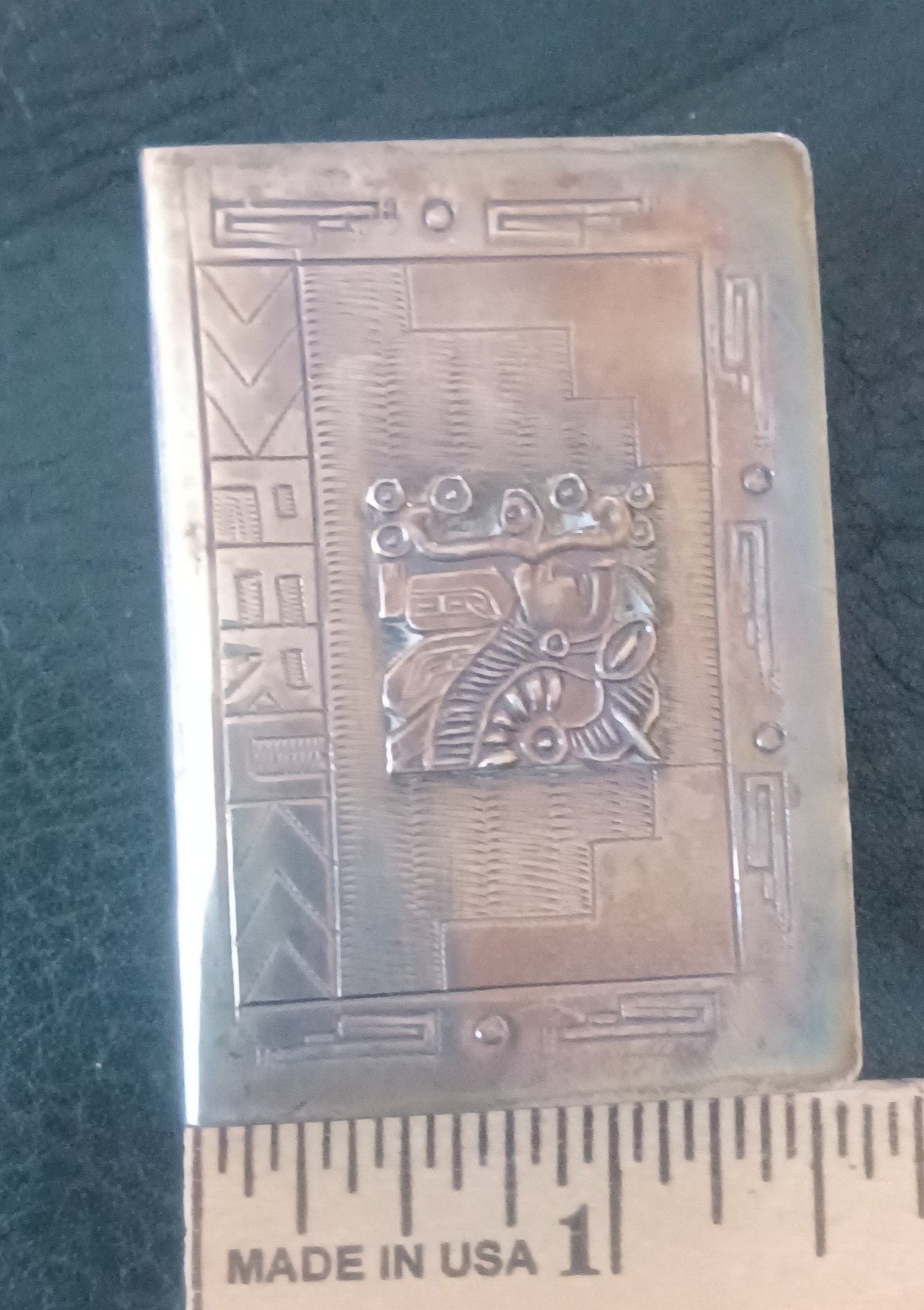 Sterling Silver Cigarette Pack Holder Peru .925 AEO