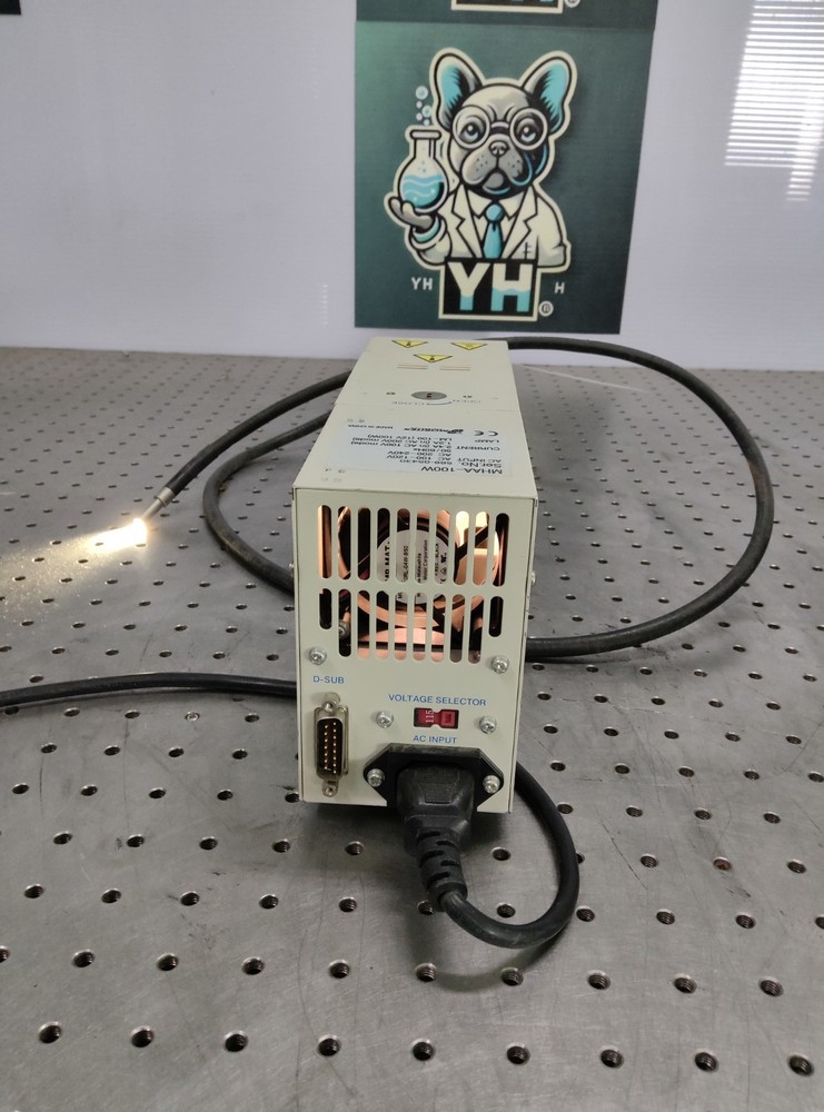 Moritex MAA-100W SO Fiber Optic Cold Light Source + Light Guide – Tested Working