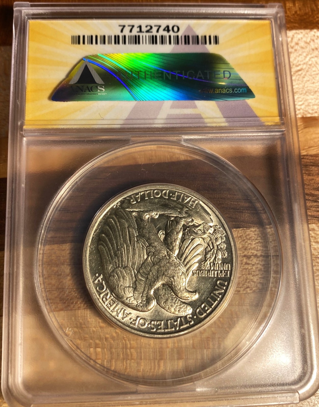 1942-P Walking Liberty Half Dollar - ANACS AU 55