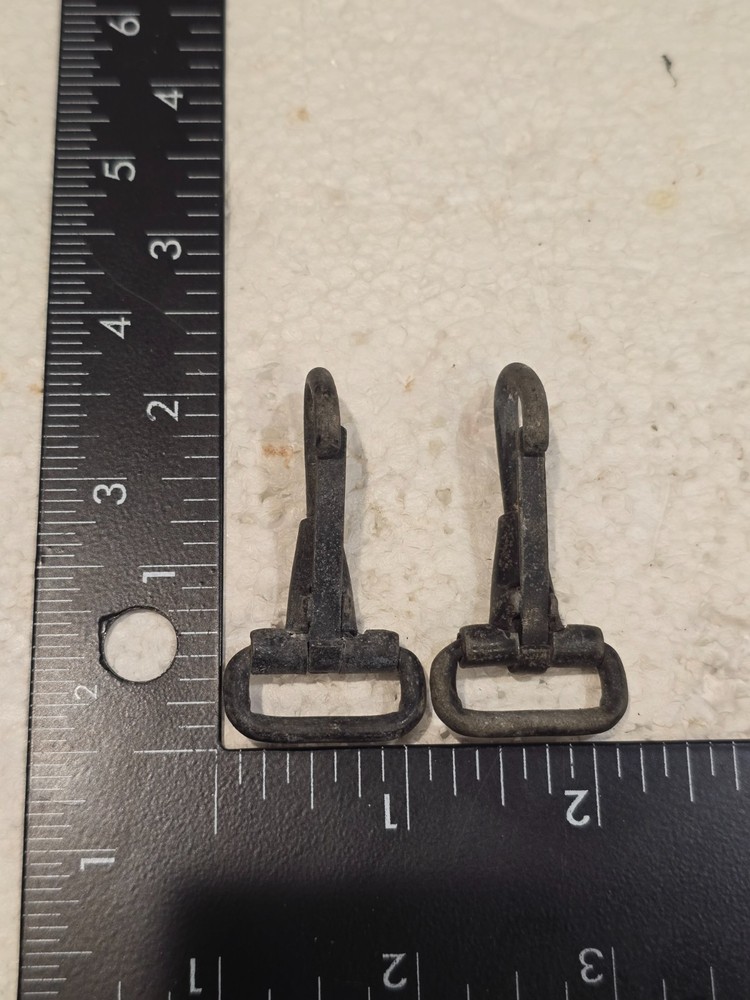 Original US Military Web Gear Snap Hooks Pair (#4424)