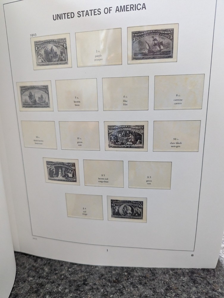 US - DAVO LUXE - GENTLY USED - US - VOLUME I + II + III HINGELESS STAMP ALBUMS