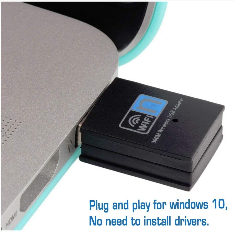 Versatile 300Mbps USB WiFi Adapter - Compatible with Multiple Operating Systems