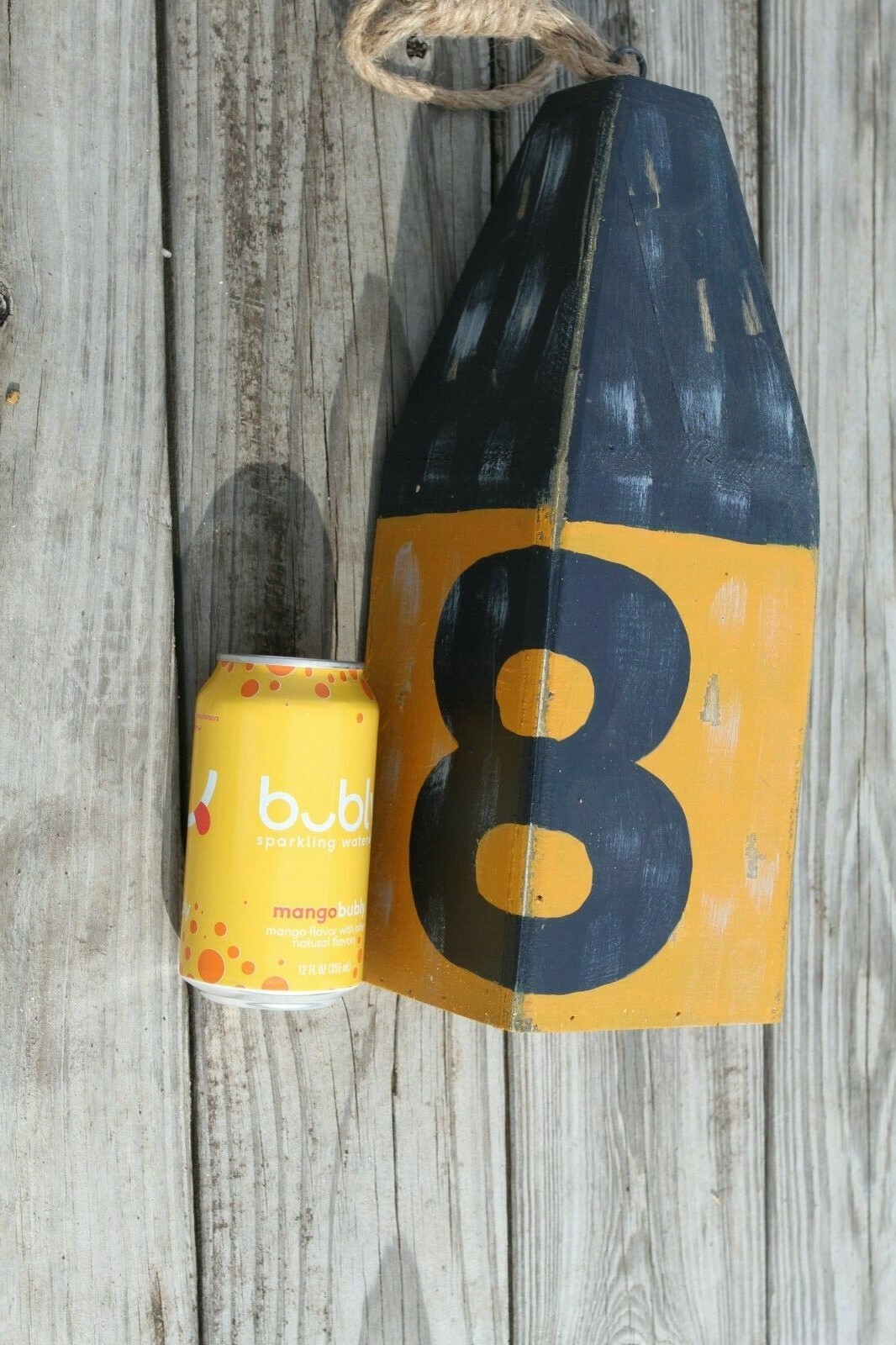 Lobster Shack Restaurant Decor Weathered Look Wood Buoy Float - WF-3