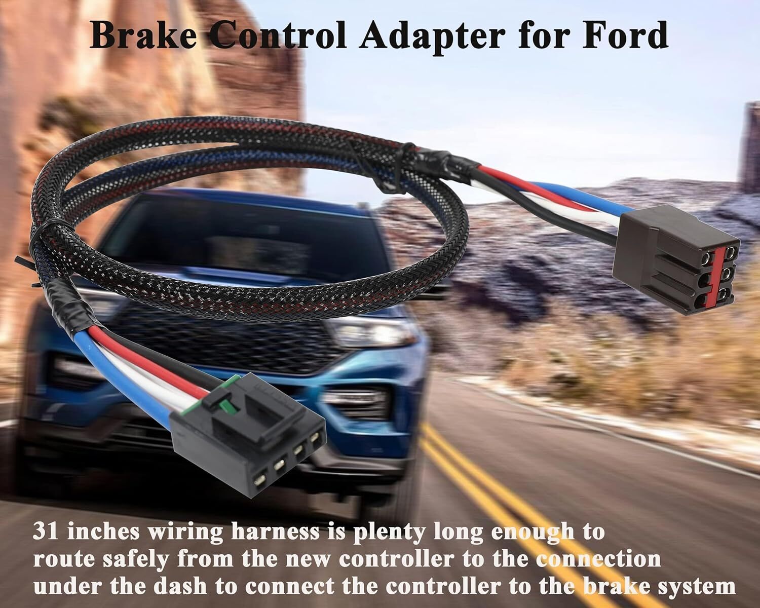 Power Brake Control Wiring Adapter 3035P For 97-12 Ford Expedition with Tekonsha