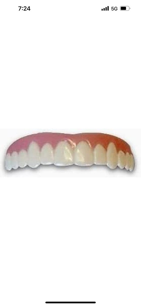 Imako Premium Cosmetic Teeth - 2 Pack - Large, Bleached White - Upper Veneers