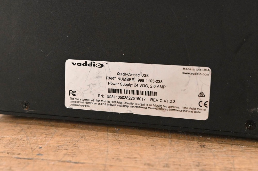 Vaddio Quick-Connect USB Video Interface (NO POWER SUPPLY) CG01NGH