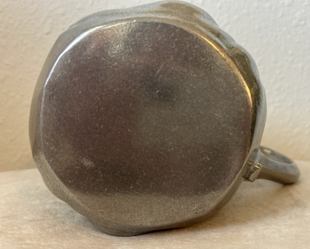 Vintage Sunny Jim Double Face Silver Pewter Pitcher