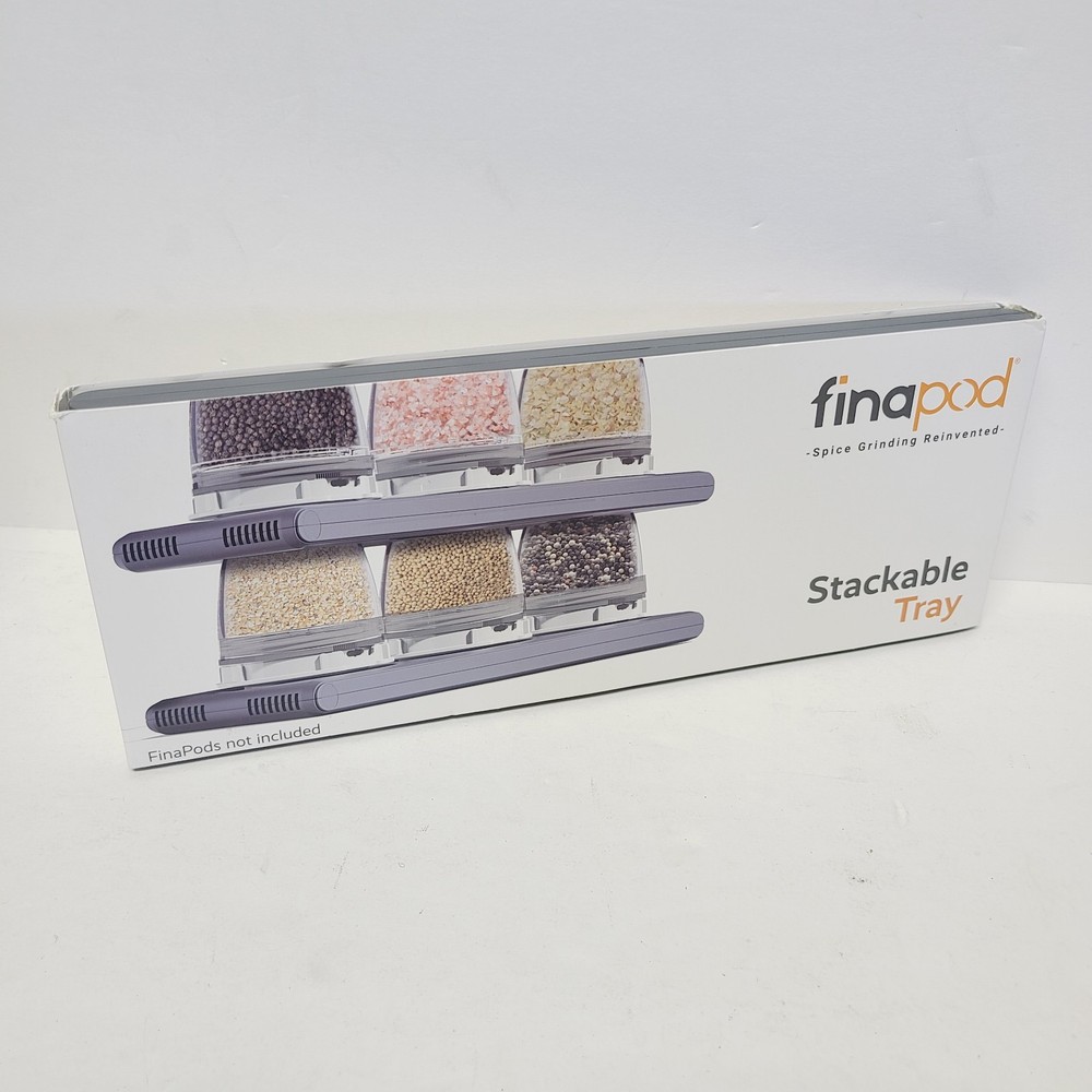 Spice Mill Tray Stackable Finapod Storage Stylish Kitchen Accessory