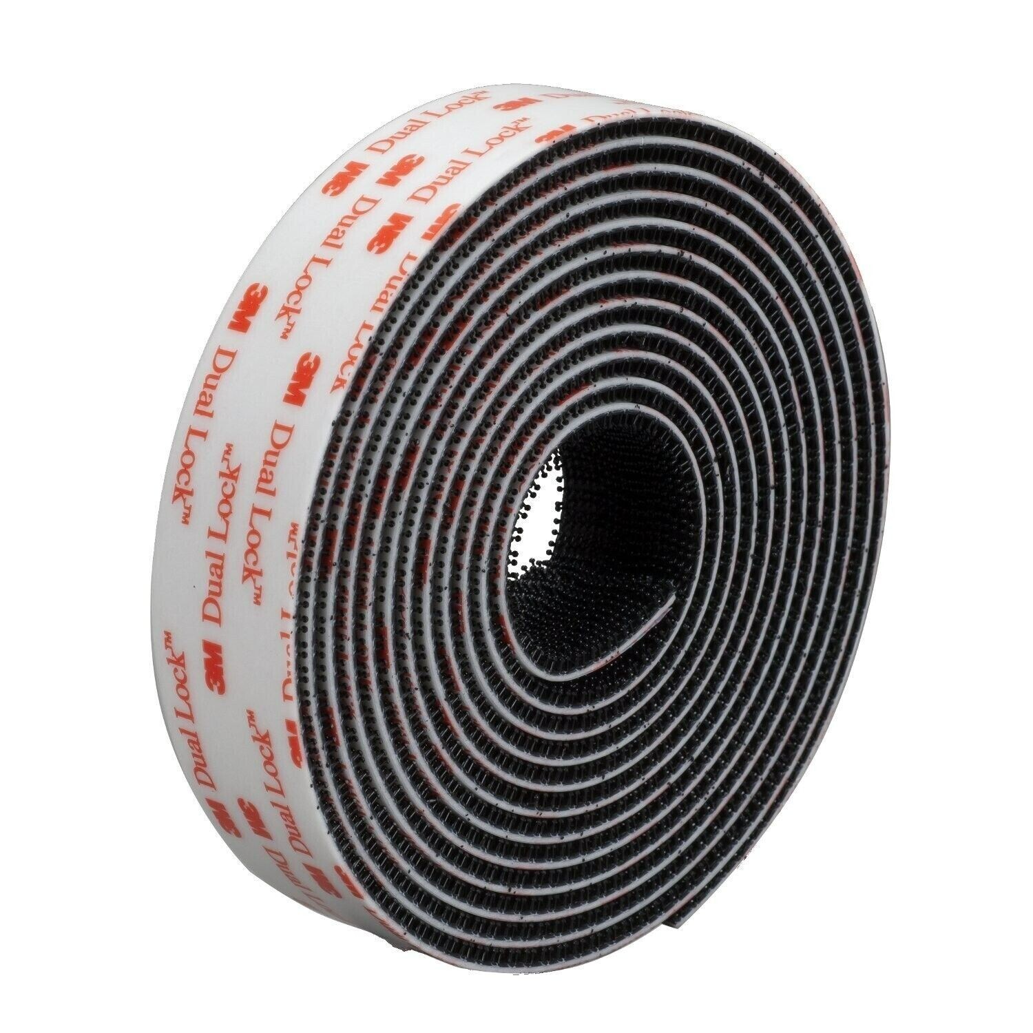 3M SJ3551 BLACK DUAL LOCK VHB TYPE 400 1" X 10FT ROLL RECLOSABLE FASTENER