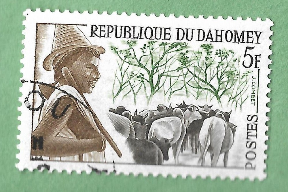 DAHOMEY 1962 NATIVE HERDSMAN USED
