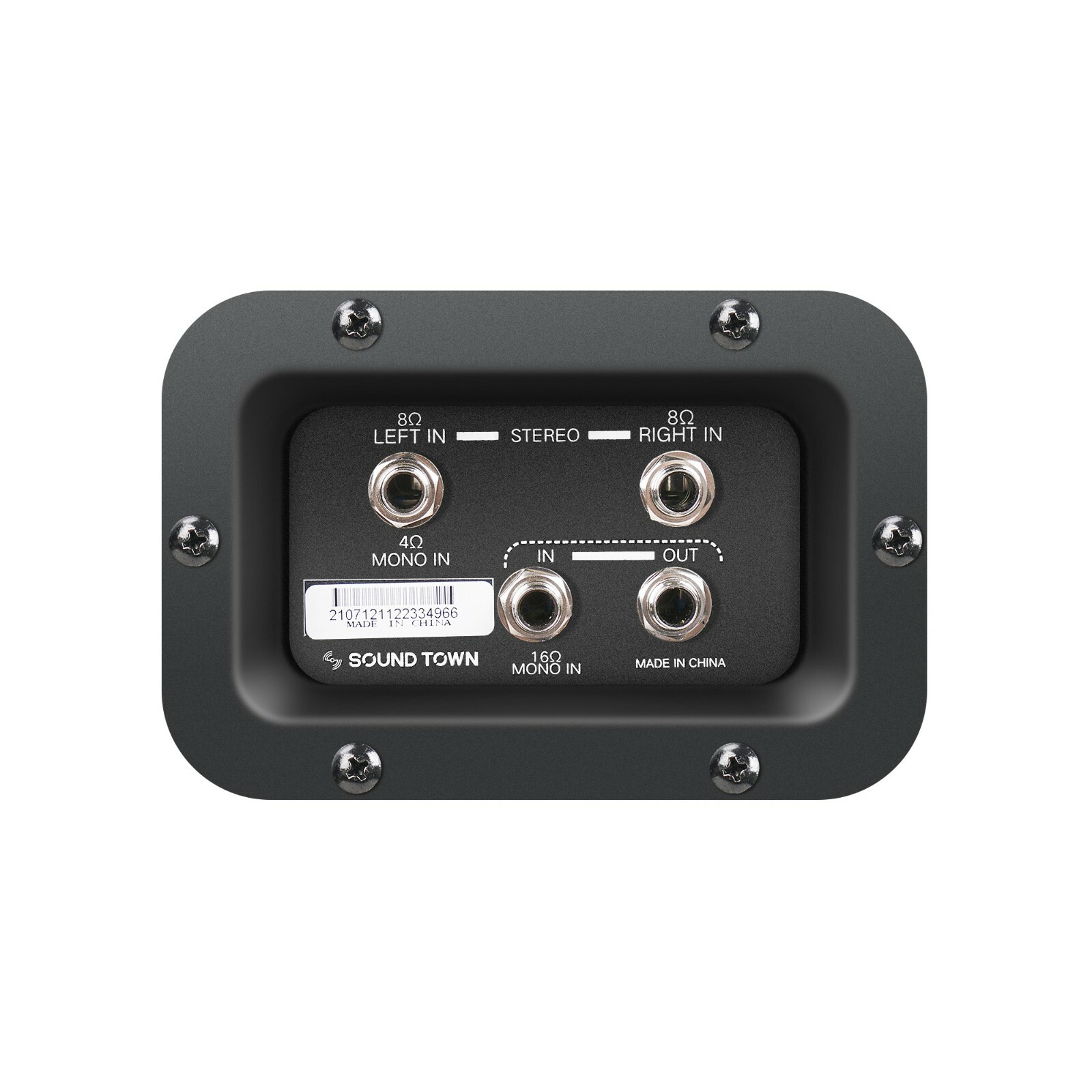 Sound Town 2x12" Empty Guitar Speaker Cabinet, Plywood, Black (GUC212BK-EC)