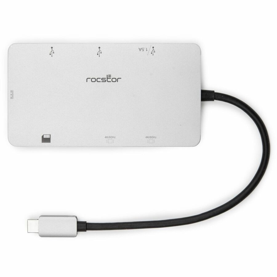 Rocstor USB C Multiport Adapter, 8-in-1 Hub