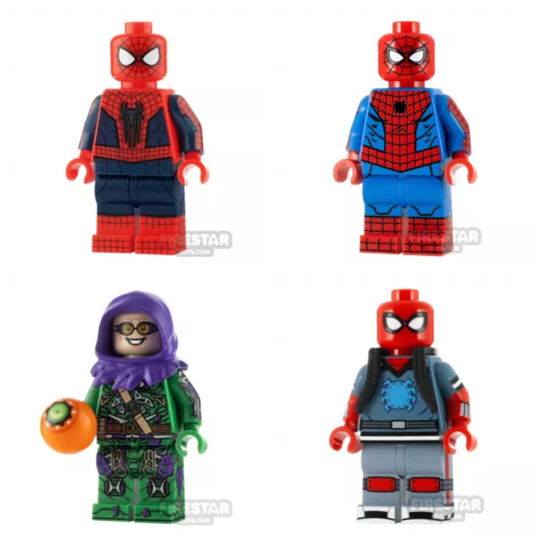 Custom Printed minifigures -Wall Crawler Designs!- made w/real LEGO® Firestar SH