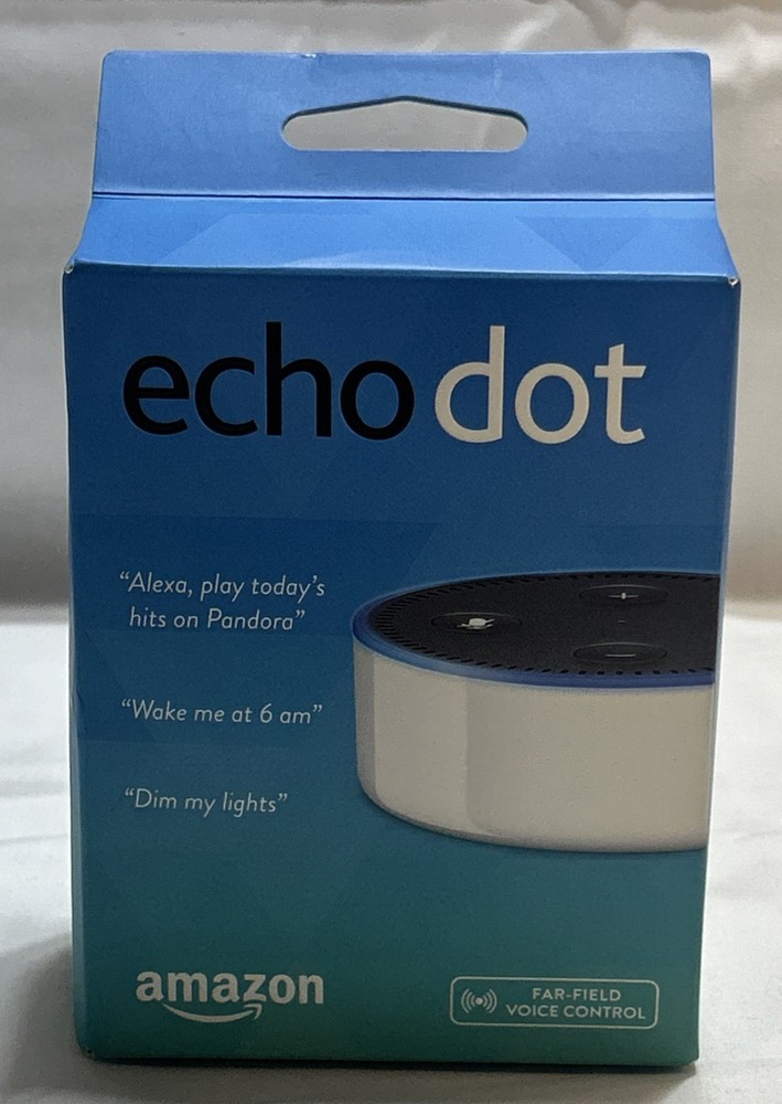 NEW Amazon Echo Dot 2nd Generation White Smart Speaker Bluetooth Alexa SEALED
