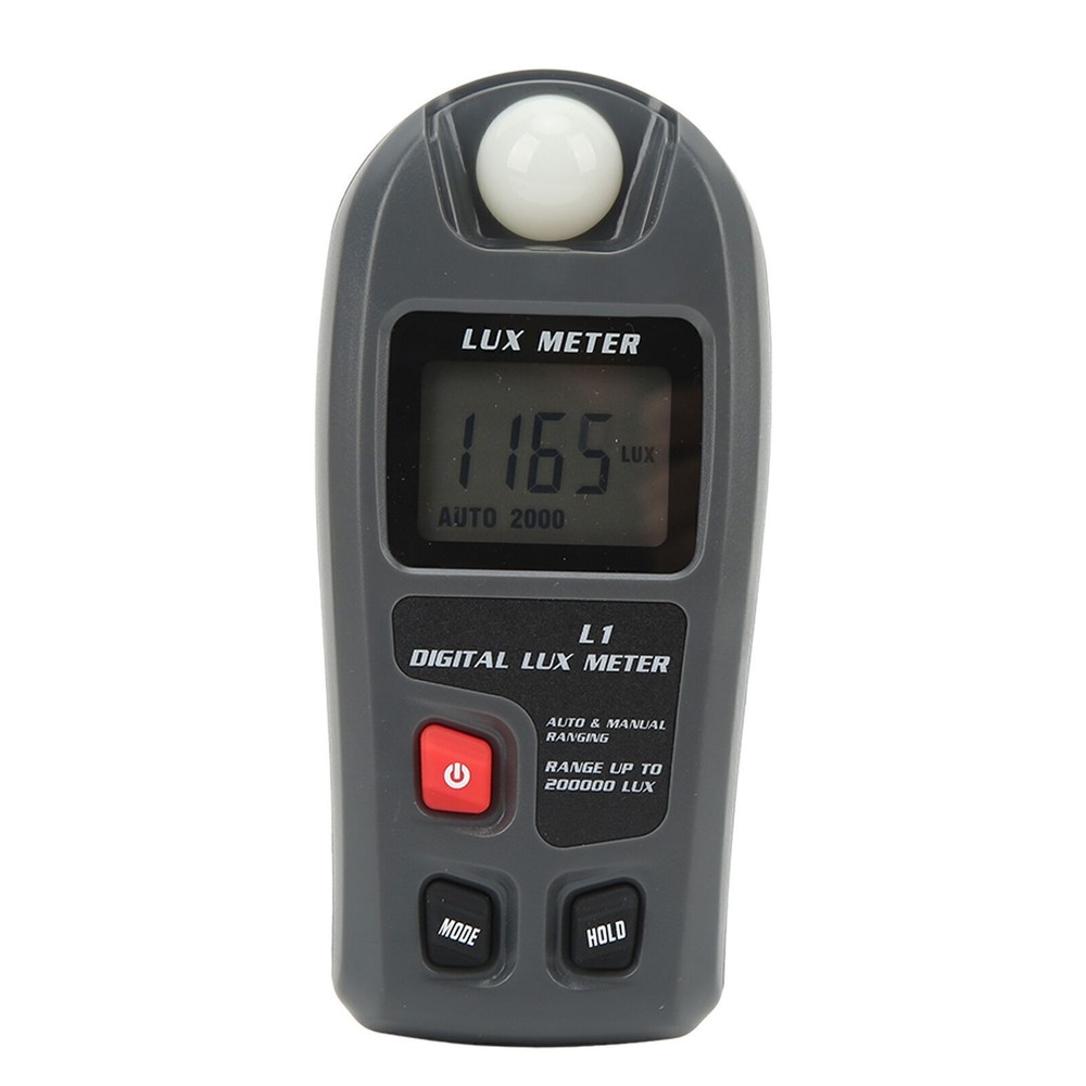 Digital Light Meter Illuminance Tester Luxmeter Illuminometer Auto Shutdown LCD