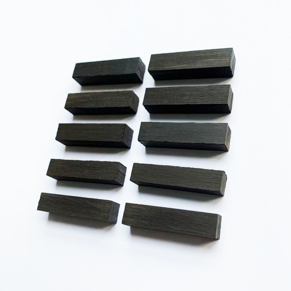 10x Violin String Saddle Natural Ebony Wood Material