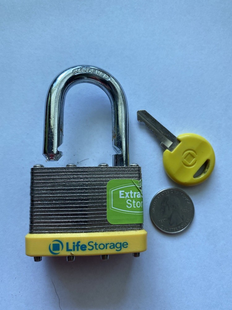 Life Storage Padlock with Key 50mm Hardened Lock with Single Key