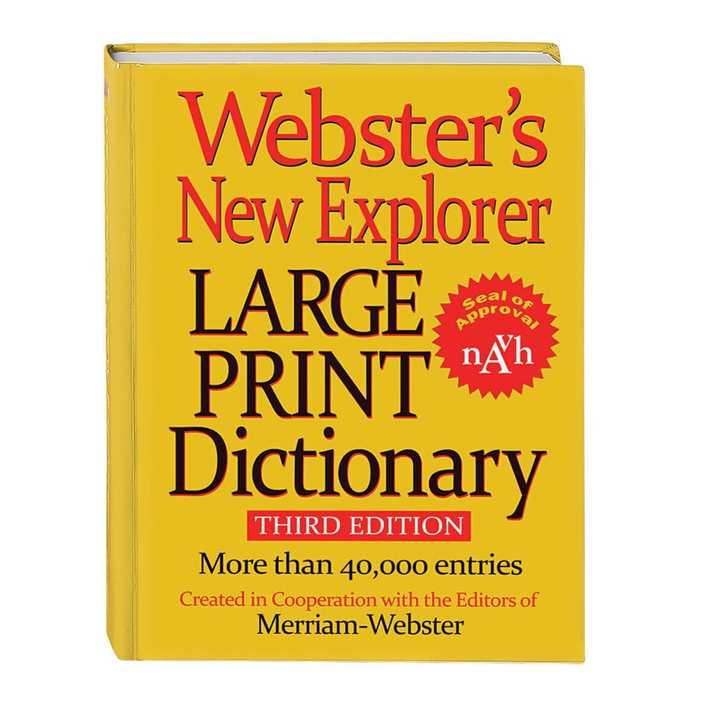 Websters Large Print Dictionary