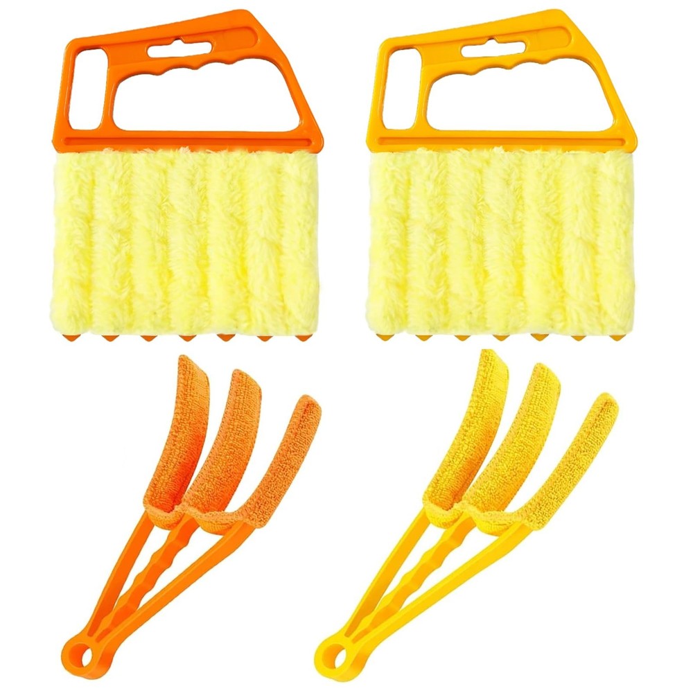 AOCEAN 4 Pcs Blind Cleaner Duster Tool 7-Finger Dusting Cleaner Tool for Wind...