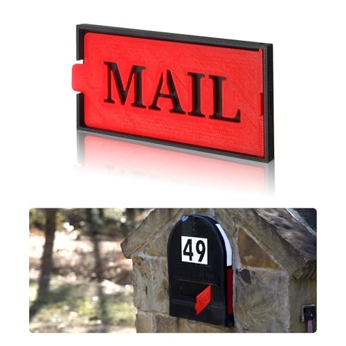 Mailbox Flag Replacement Kit for Brick & Stone Mailboxes - Red All-Weather