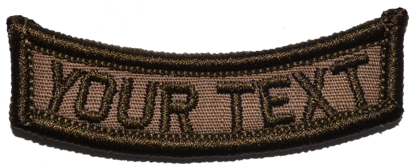 CUSTOMIZED Rocker Military/ Patch with Hook and Fastener - Multiple Colors