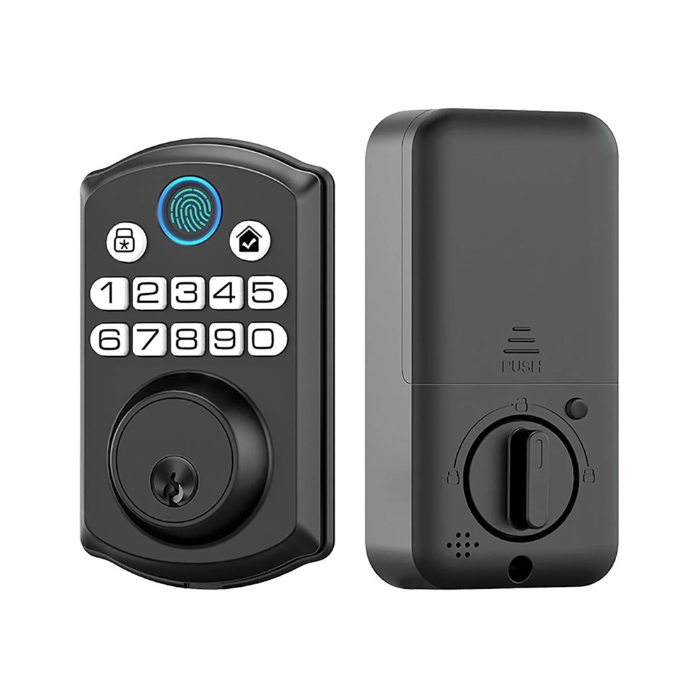 Smart Keyless Entry Door Lock Fingerprint/Code/Key IP54 Waterproof Easy Install