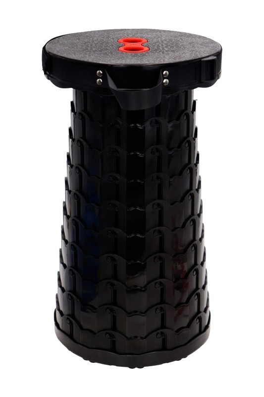 Portable Telescoping Stool Black