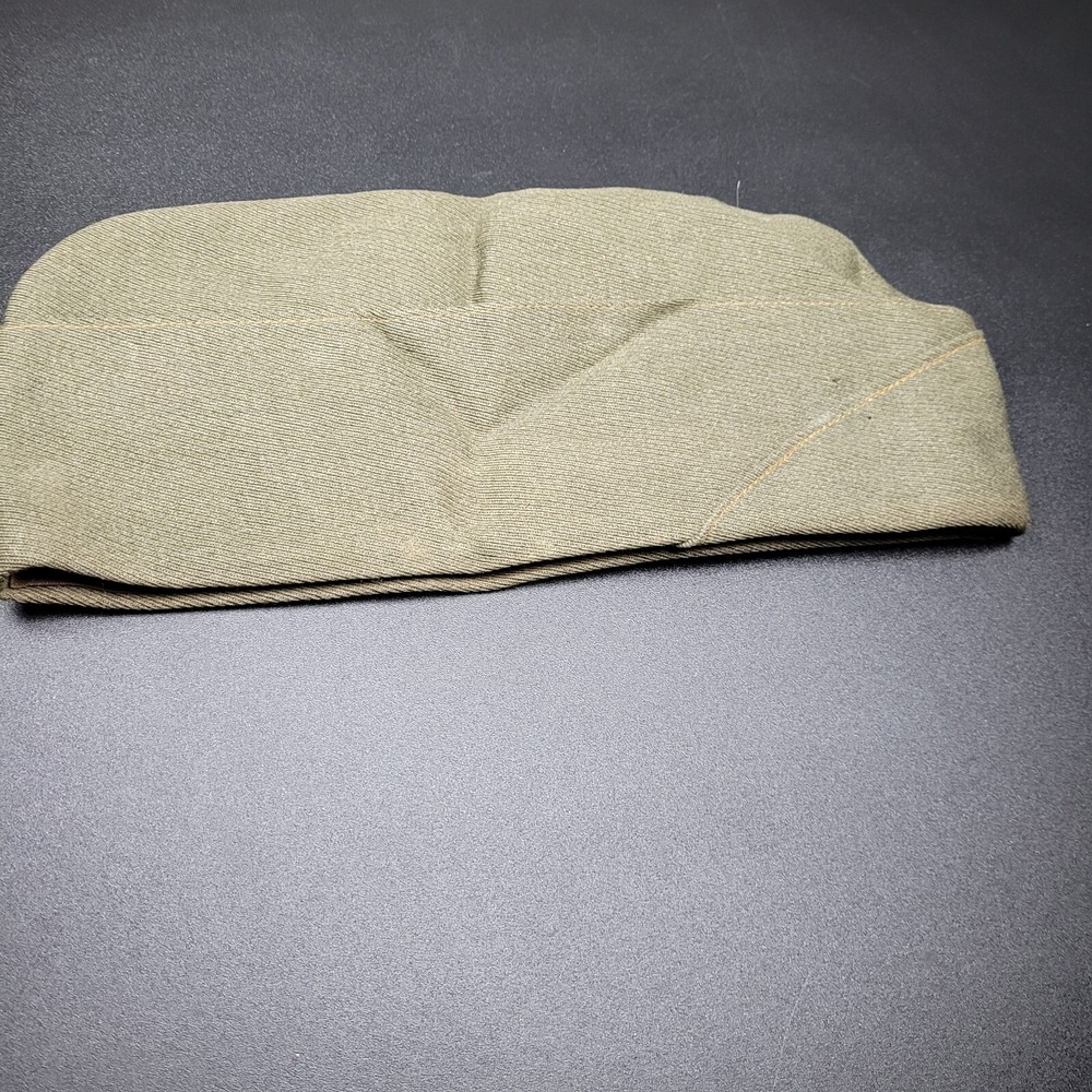 1940s WW2 US Navy USMC Garrison Cap  ORIGINAL .GREEN